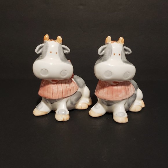 Cows Salt Pepper Vintage NC Cameron Shakers - Picture 2 of 6